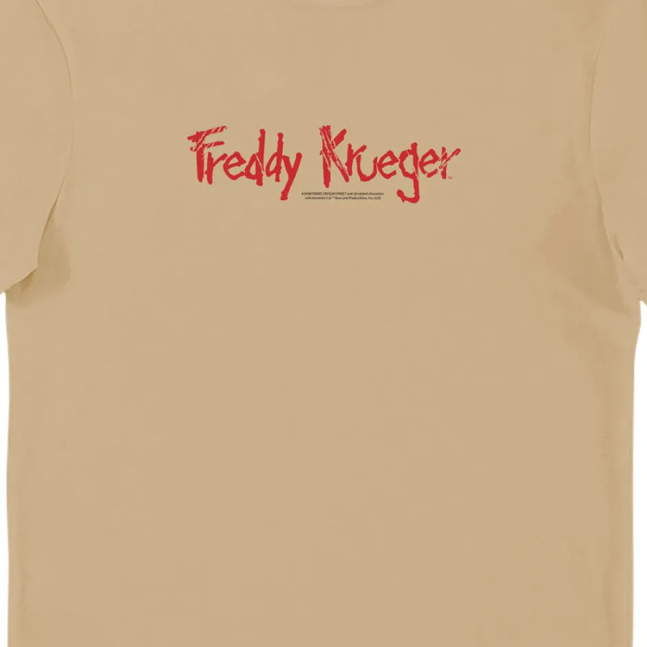 A Nightmare on Elm Street Freddy Krueger Graffiti Adults T-Shirt-Bioworld International Outlet
