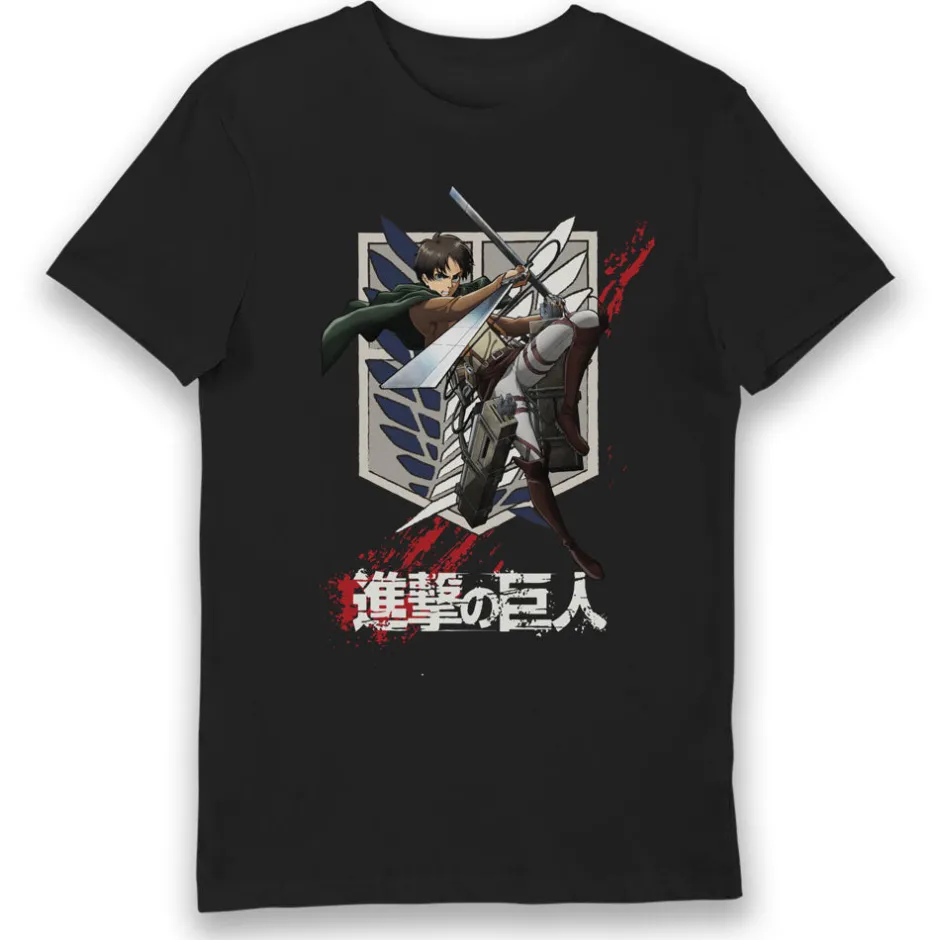 Attack On Titan Eren Crest T-Shirt Bulk Buy-Bioworld International Best