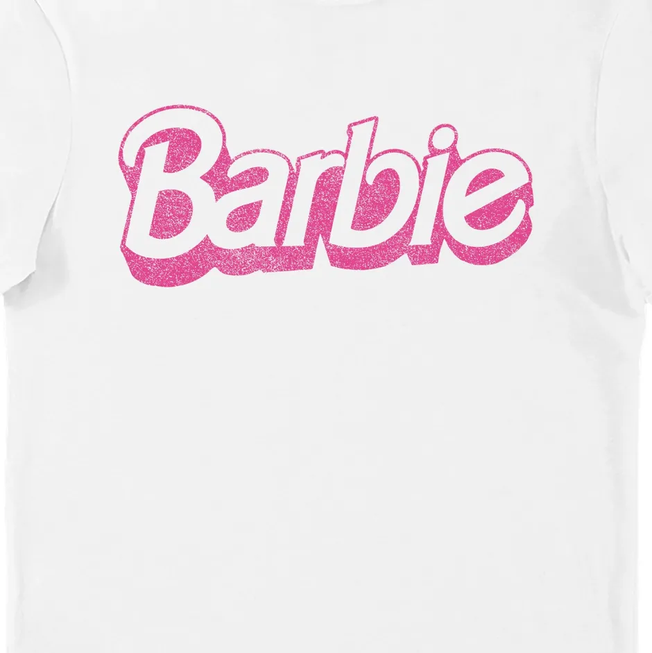 Barbie Distressed Logo Unisex T-Shirt-Bioworld International Hot