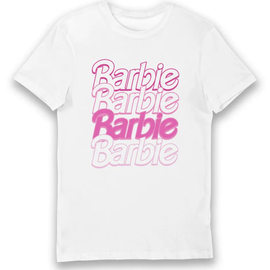 Barbie Logo Adults T-Shirt-Bioworld International Cheap