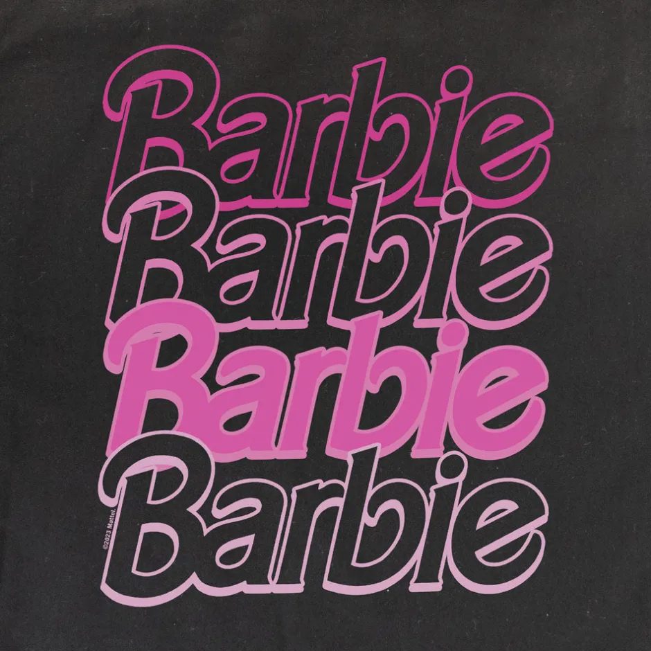 Barbie Logo Black Tote Bag-Bioworld International Shop