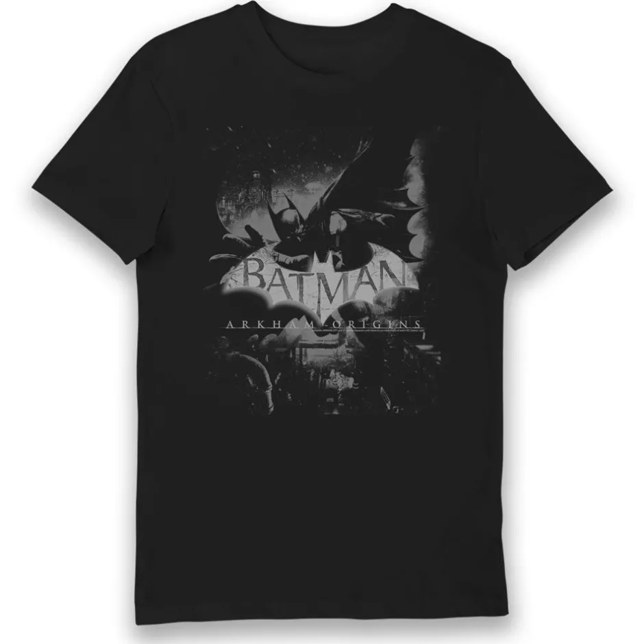 Batman Arkham Origins Adults T-Shirt-Bioworld International Best Sale