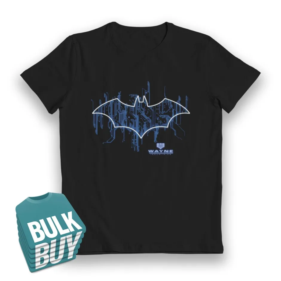 Batman Bat Glow in the Dark Black Kids T-Shirt - Bulk Buy-Bioworld International Clearance