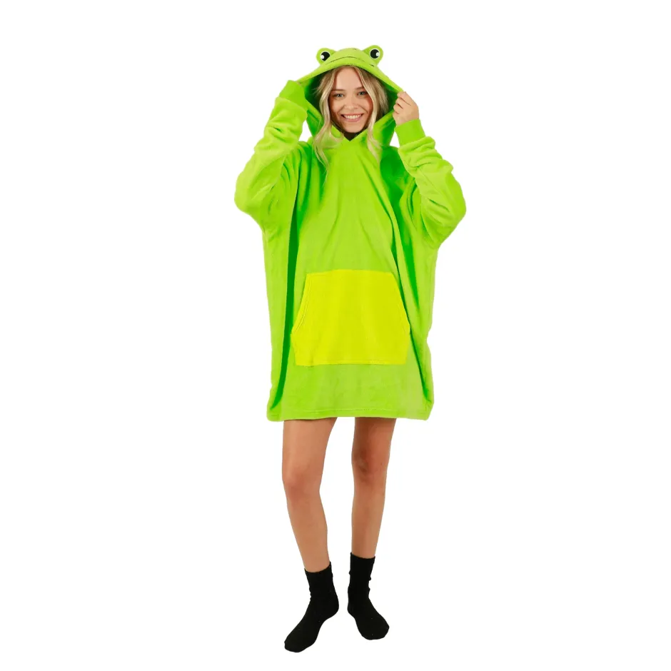 Bioworld Frog Pillow & Oversized Hoodie-Bioworld International Fashion