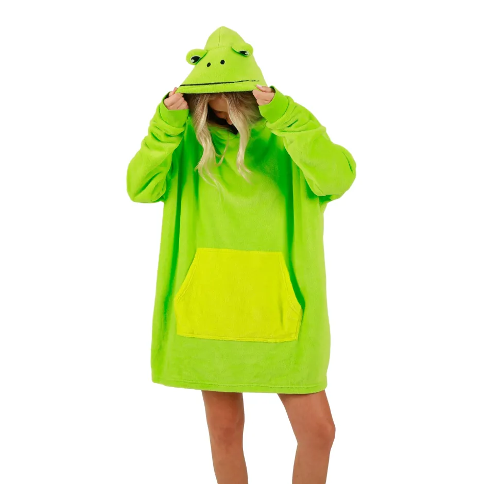 Bioworld Frog Pillow & Oversized Hoodie-Bioworld International Fashion