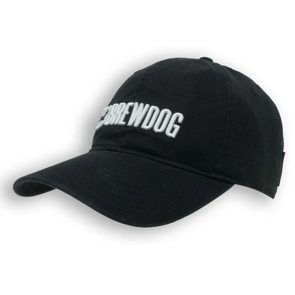 Brewdog Mens Curved Peak Baseball Cap - Black-Bioworld International Shop