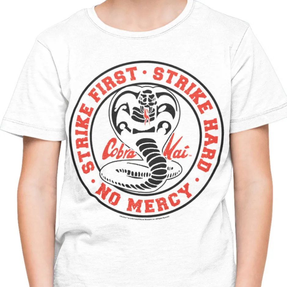 Cobra Kai Strike First Kids T-Shirt-Bioworld International Flash Sale