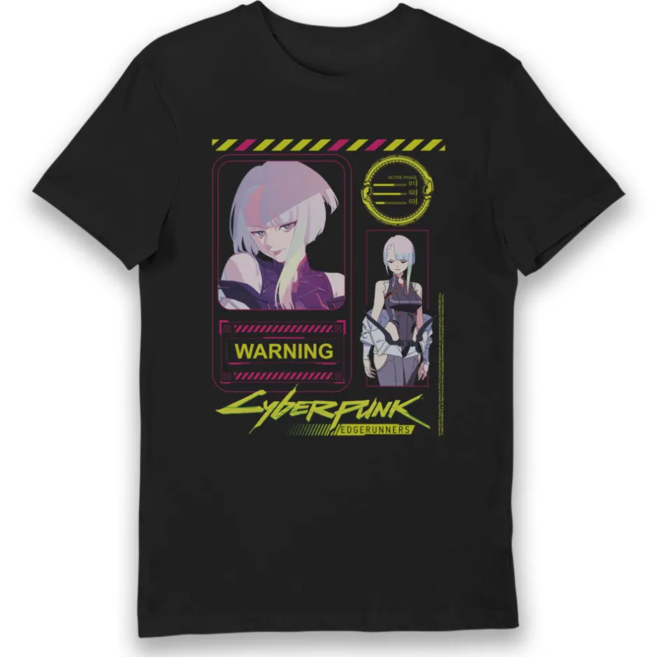 Cyberpunk Edgerunners Lucy Black Adults T-Shirt-Bioworld International New