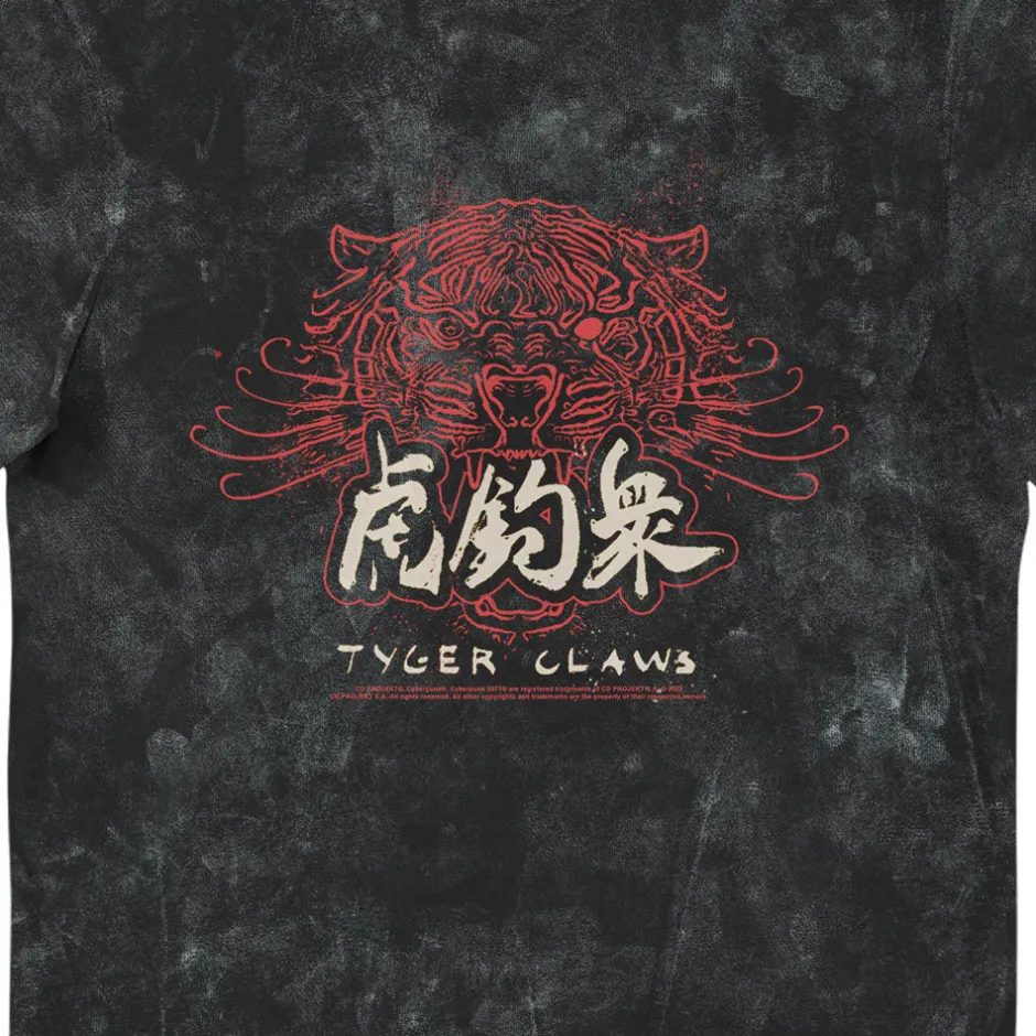 Cyberpunk Night City Tyger Claws Vintage Adults T-Shirt-Bioworld International Sale