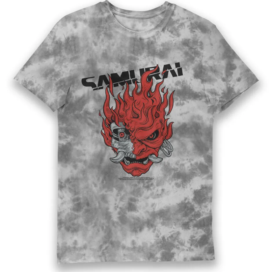 Cyberpunk Samurai Iconic Tie Dye Adults T-Shirt-Bioworld International Best