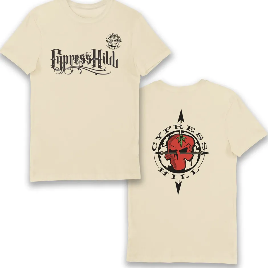 Cypress Hill Compass Printed Music T-Shirt-Bioworld International Shop