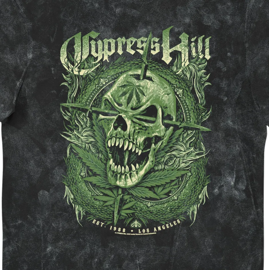 Cypress Hill Skull & Arrows Wash T-Shirt-Bioworld International Sale