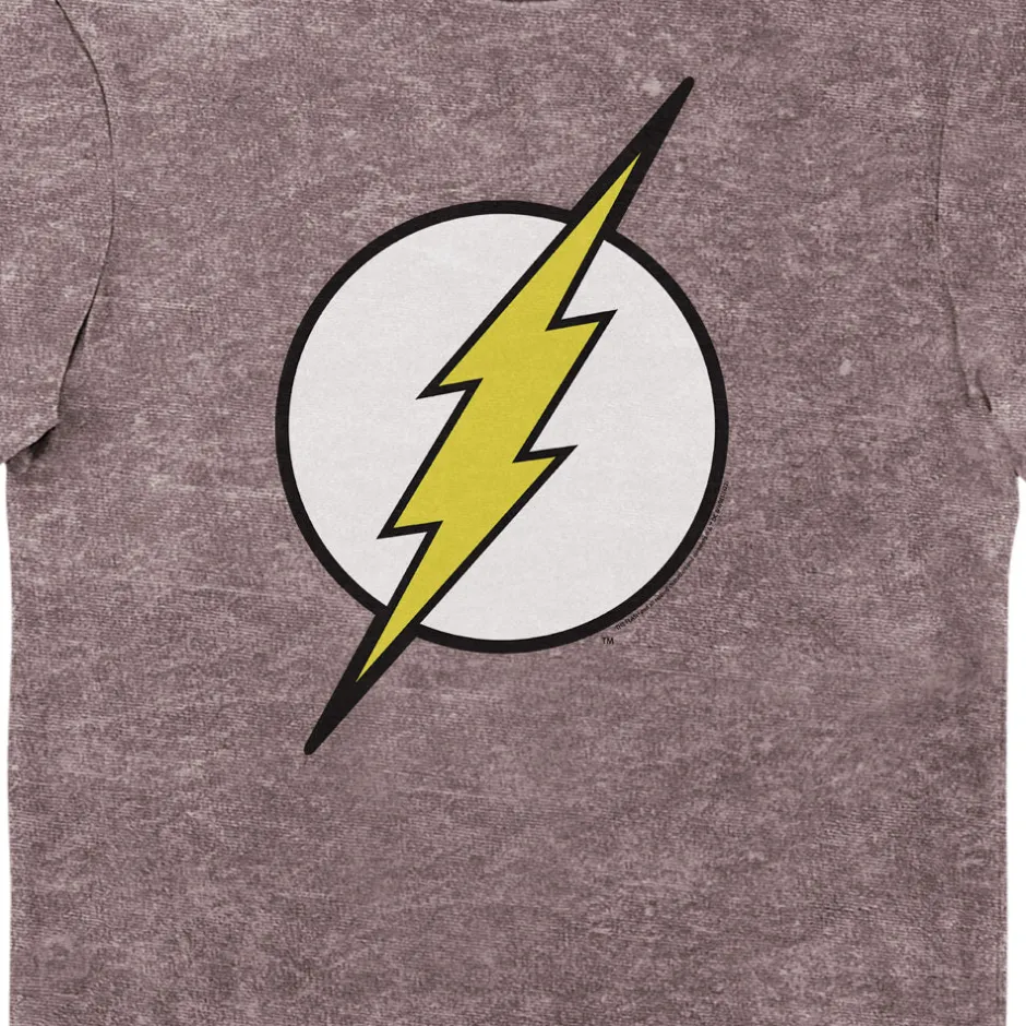 DC Comics The Flash Classic Logo Eco Wash Adults T-Shirt-Bioworld International New