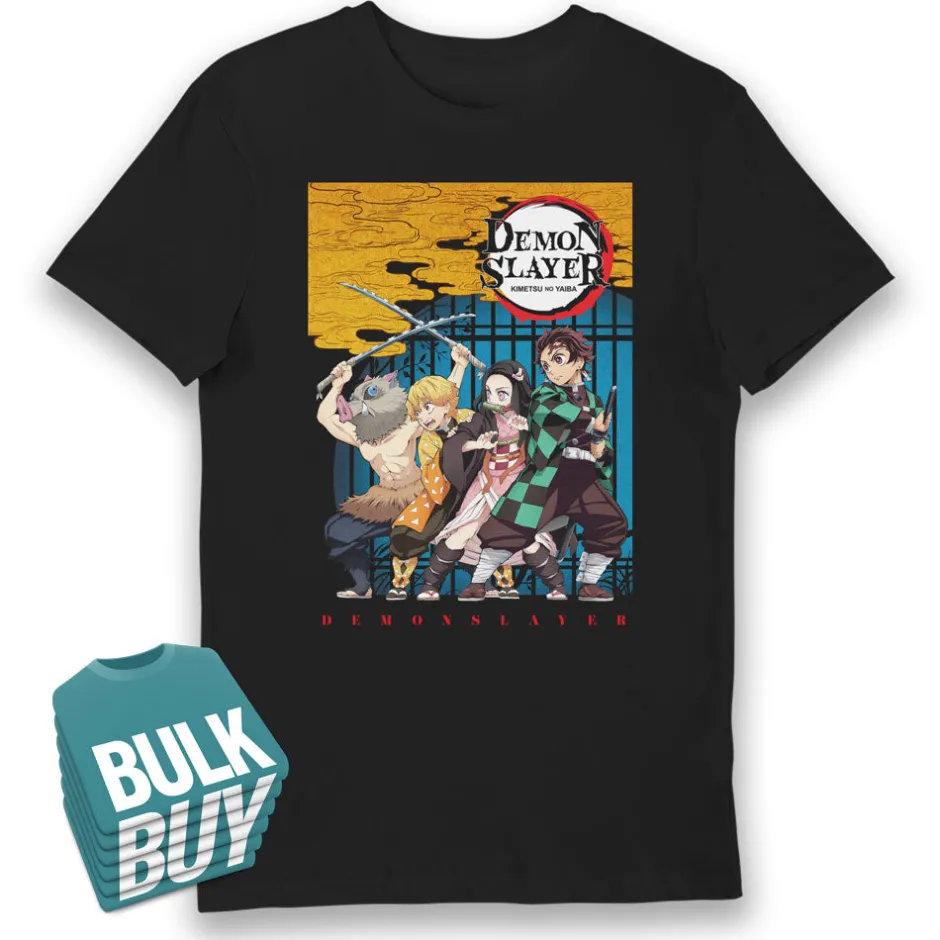 Demon Slayer Characters Poster T-Shirt Bulk Buy-Bioworld International Best