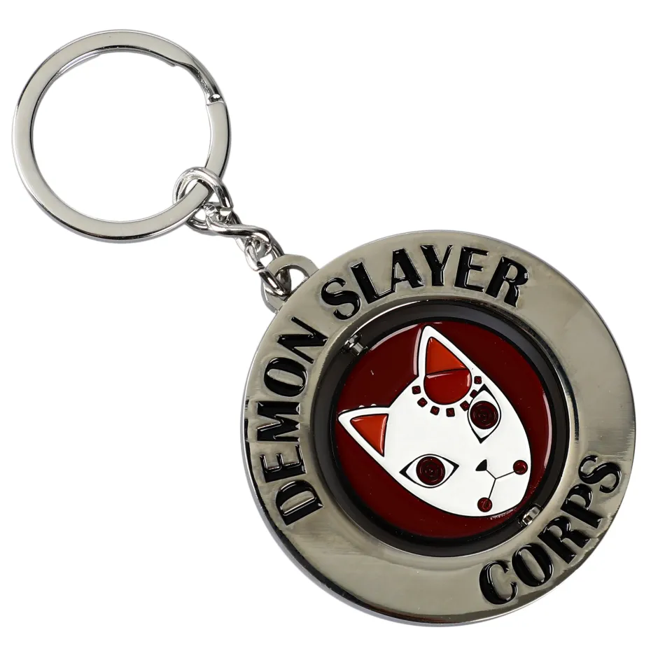 Demon Slayer Fox Warding Mask Spinner Keychain-Bioworld International Discount