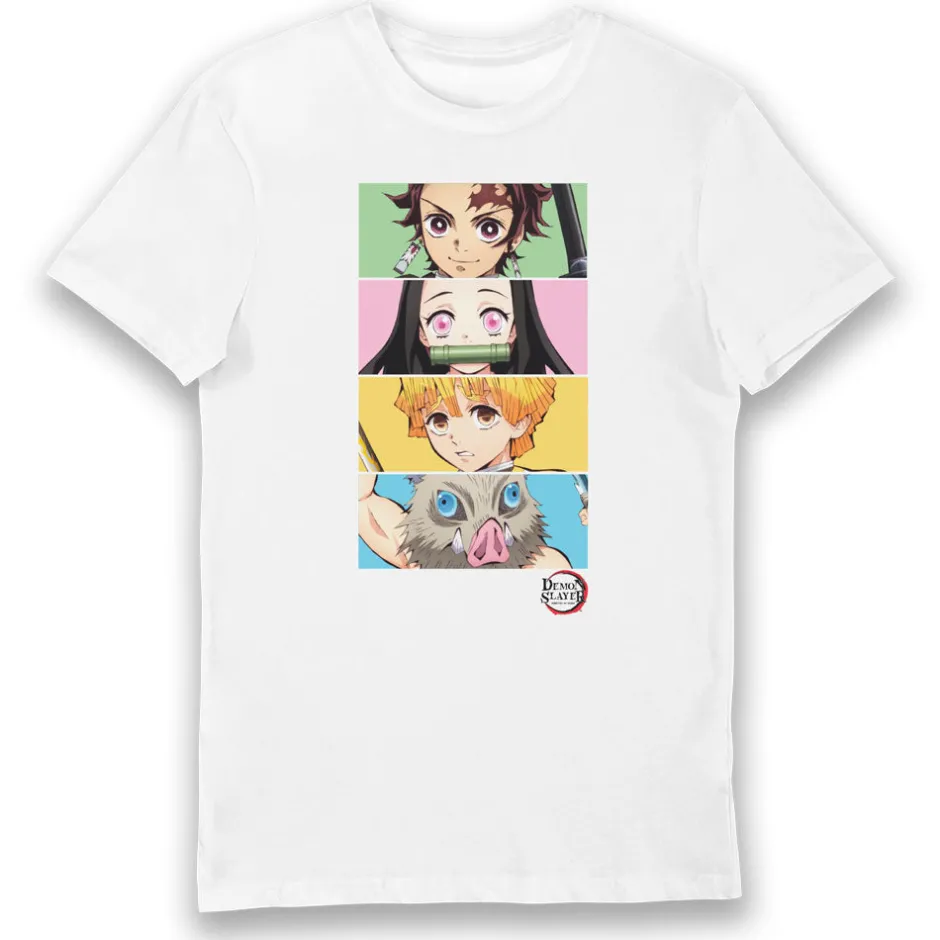 Demon Slayer Group T-Shirt Bulk Buy-Bioworld International Clearance