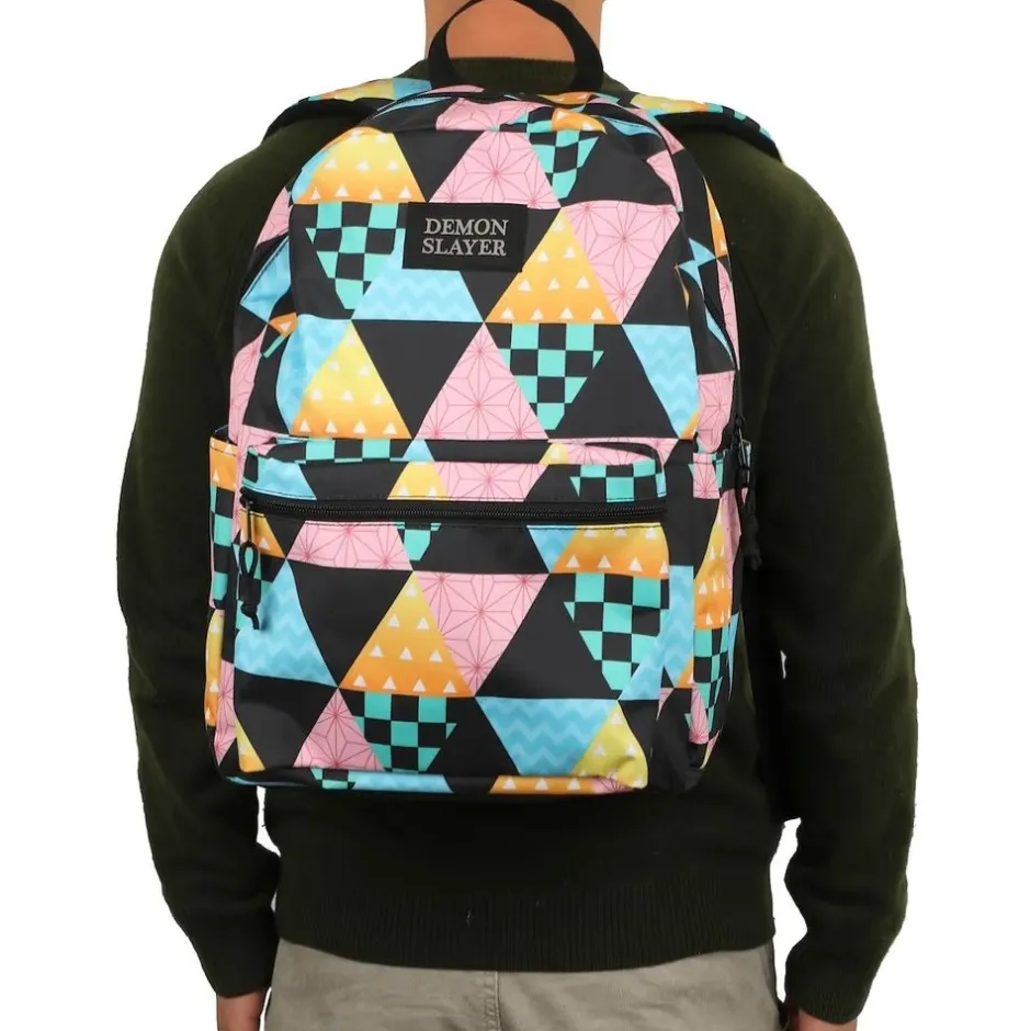 Demon Slayer Multi Character Costume Print Laptop Backpack, Multicolored, One size-Bioworld International Online