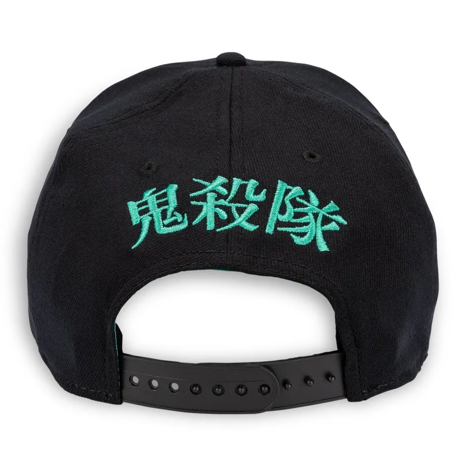 Demon Slayer Tanjiro Fox Mask Pre-Curved Bill Adults Snapback Cap-Bioworld International Flash Sale
