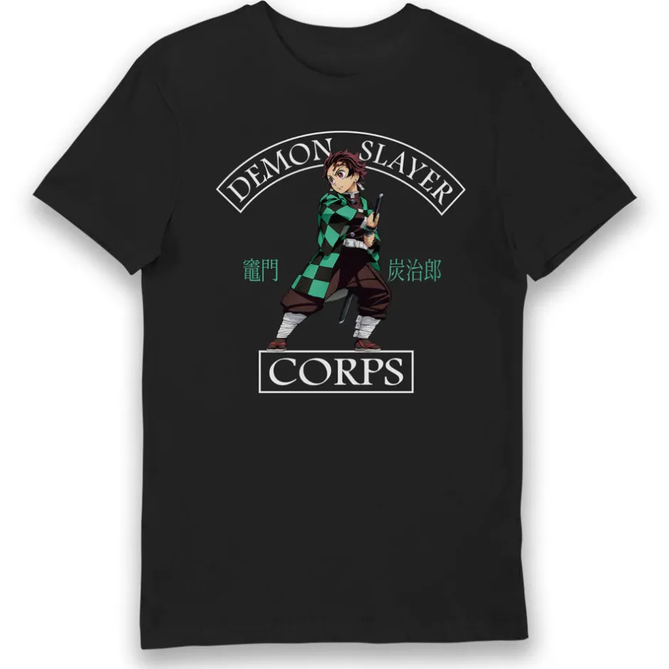 Demon Slayer Tanjiro Kamado T-Shirt Bulk Buy-Bioworld International Clearance