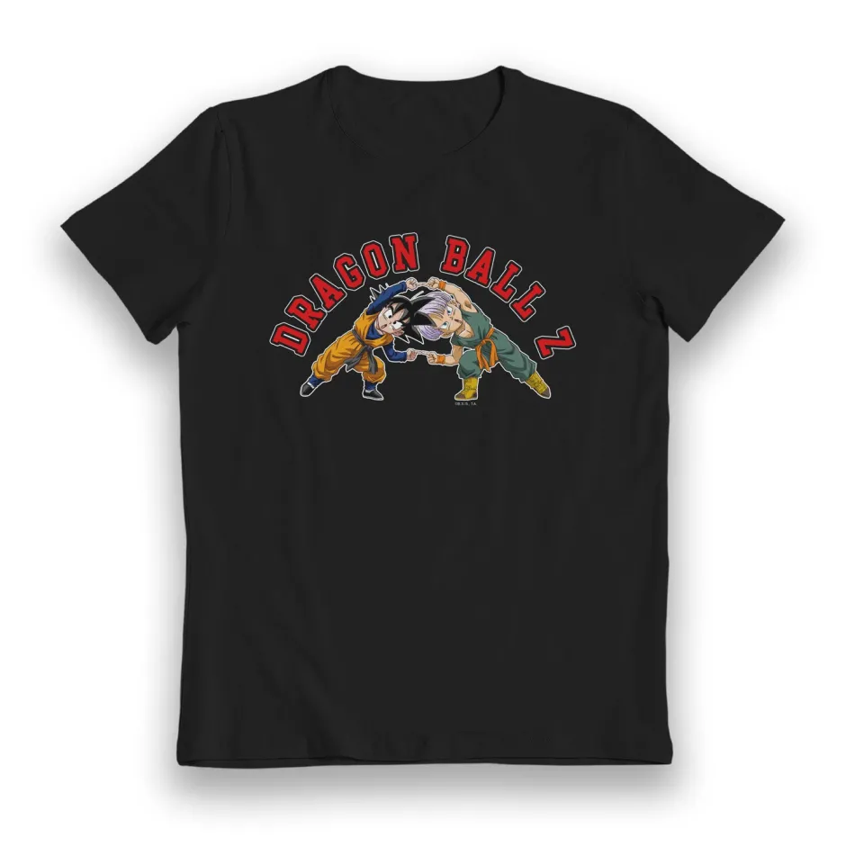 Dragon Ball Z Chibi Goku & Kid Trunks Kids Black T-Shirt-Bioworld International Outlet