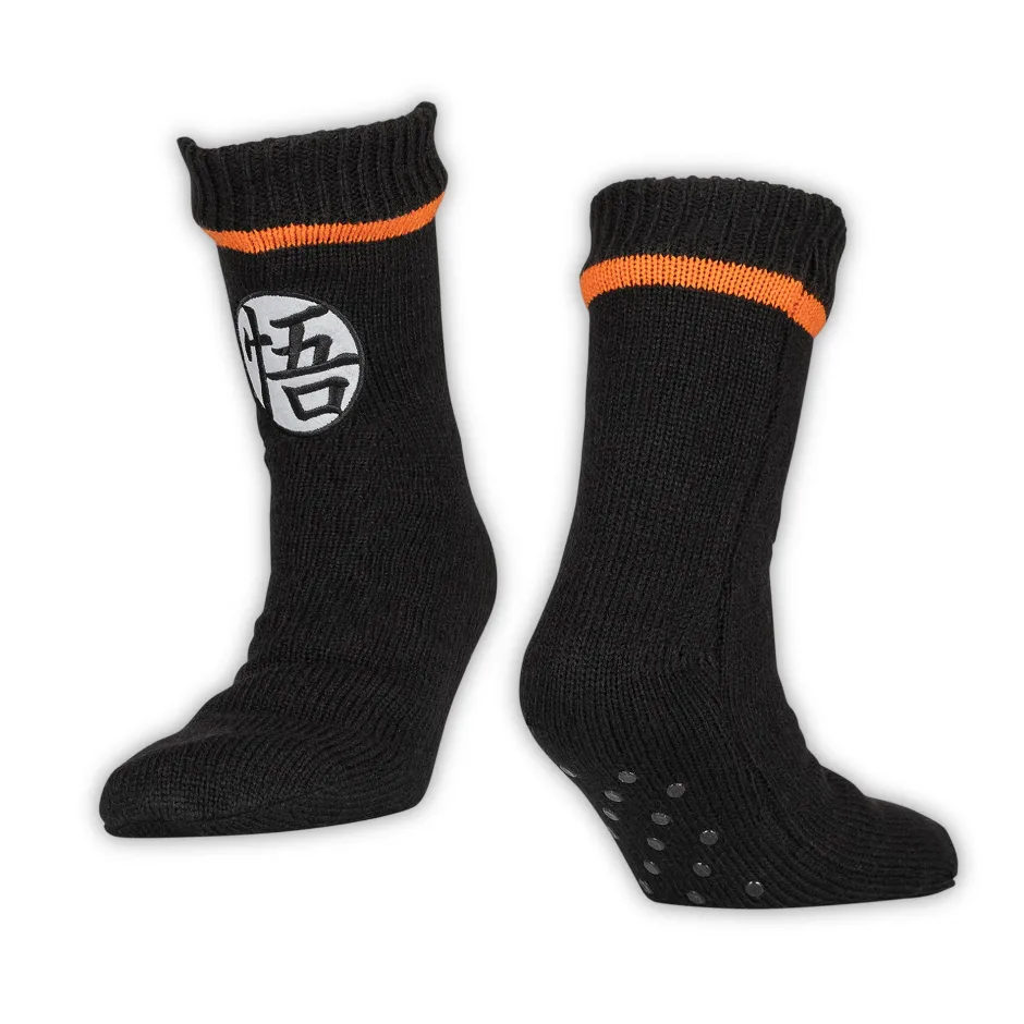 Dragon Ball Z Goku Kanji Adults Slipper Socks-Bioworld International Store