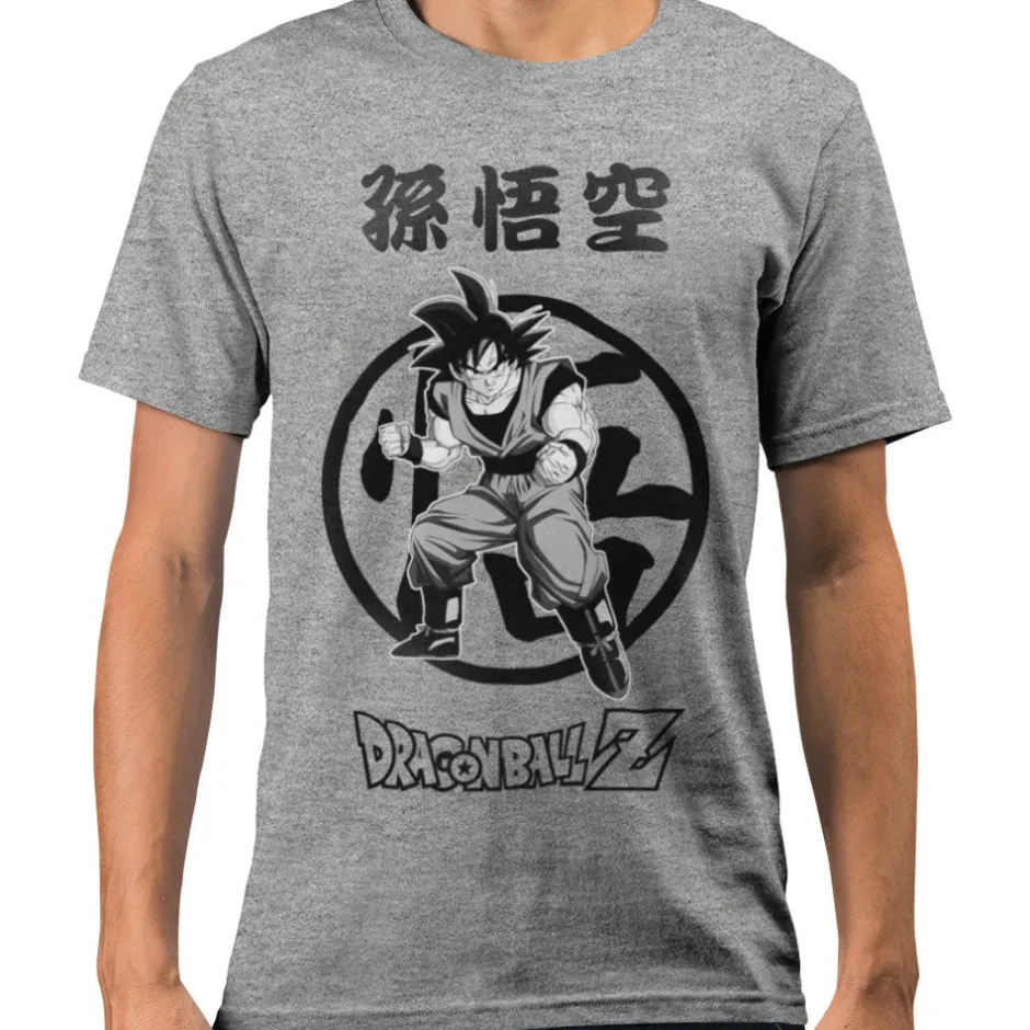 Dragon Ball Z Goku Moni Circle Adults T-Shirt-Bioworld International Clearance