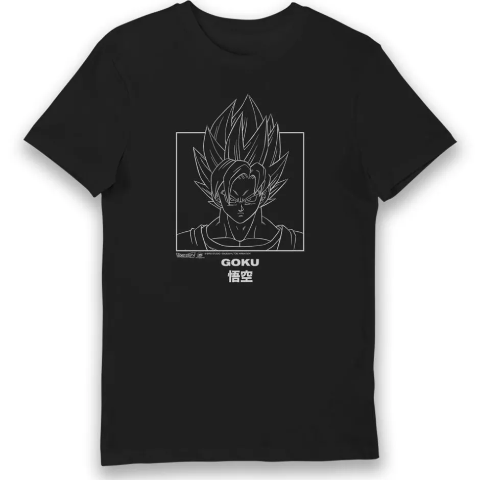 Dragon Ball Z Goku Portrait Adults T-Shirt-Bioworld International Clearance