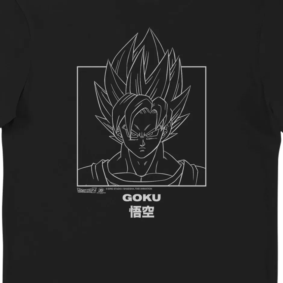 Dragon Ball Z Goku Portrait Adults T-Shirt-Bioworld International Clearance