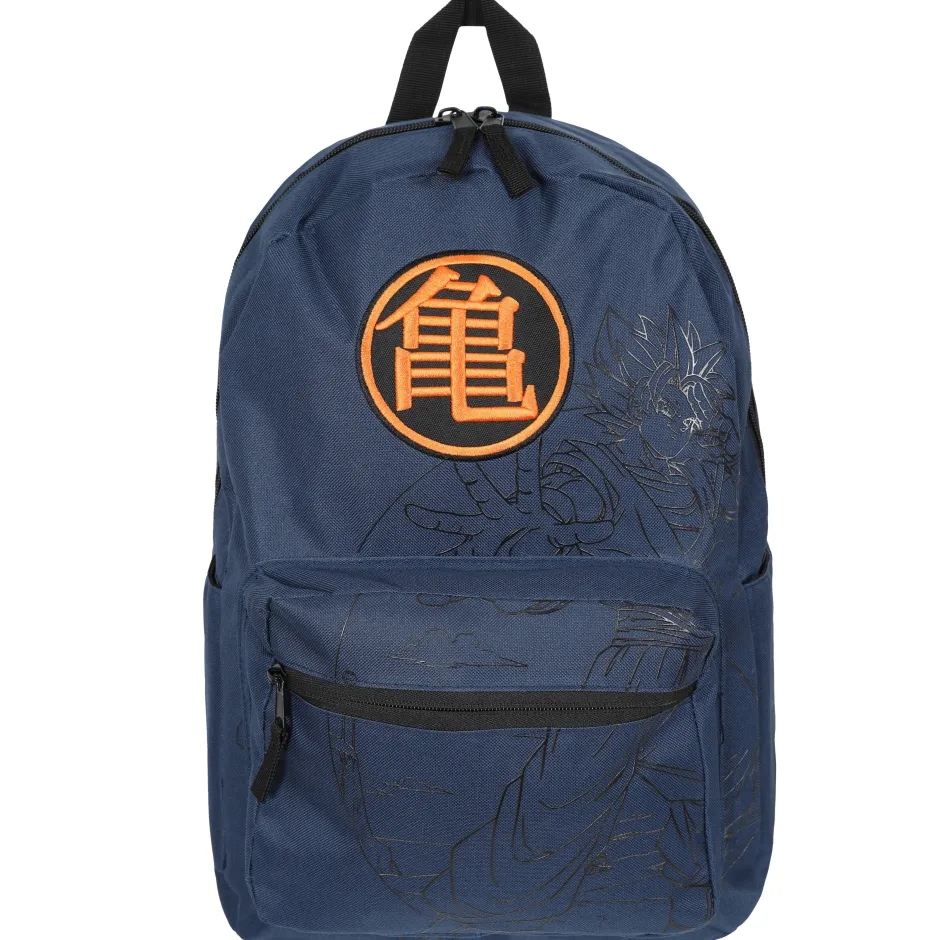 Dragon Ball Z Kanji Goku Logo Backpack Navy-Bioworld International Flash Sale