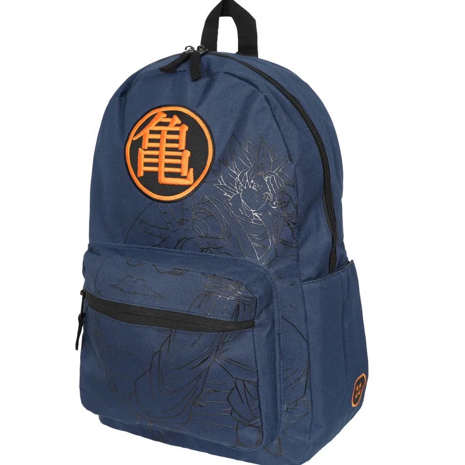 Dragon Ball Z Kanji Goku Logo Backpack Navy-Bioworld International Flash Sale