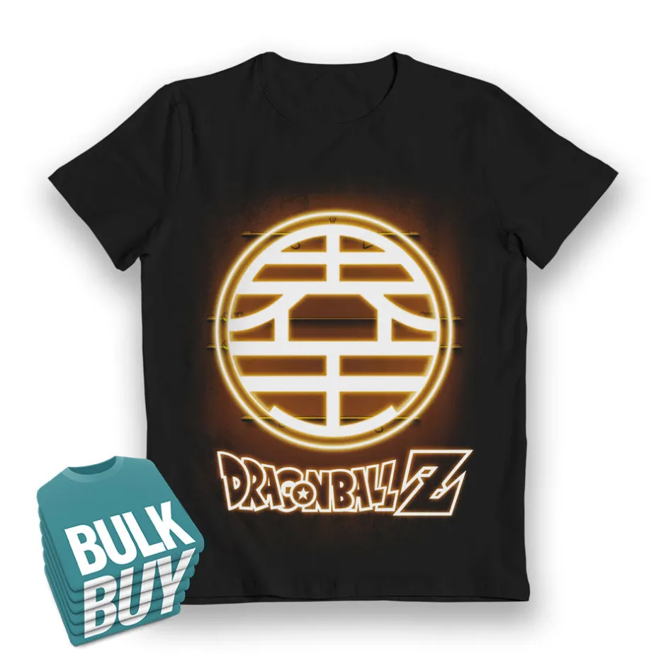 Dragon Ball Z King Kai Symbol Glow in the Dark Kids T-Shirt Bulk Buy-Bioworld International Shop