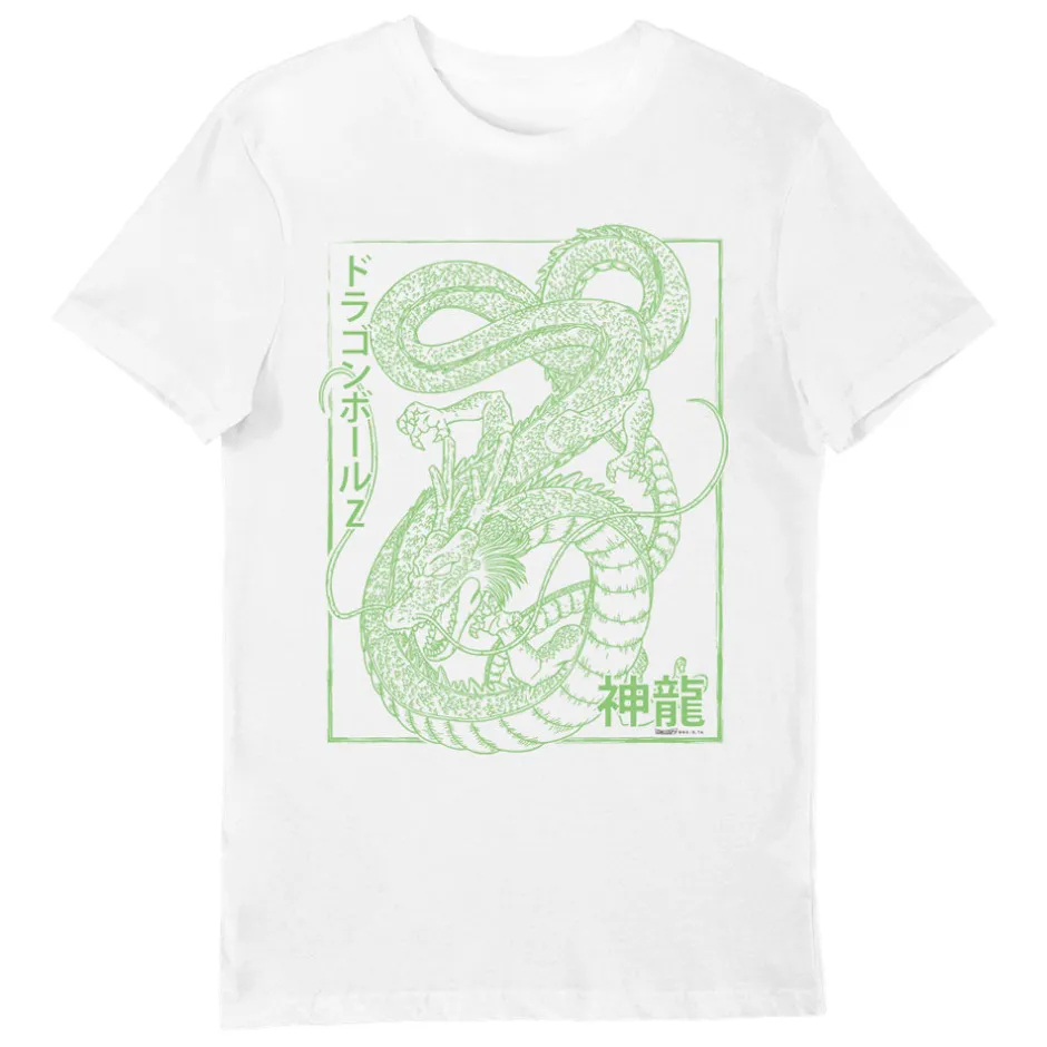 Dragon Ball Z Shenron White Adults T-Shirt-Bioworld International Discount