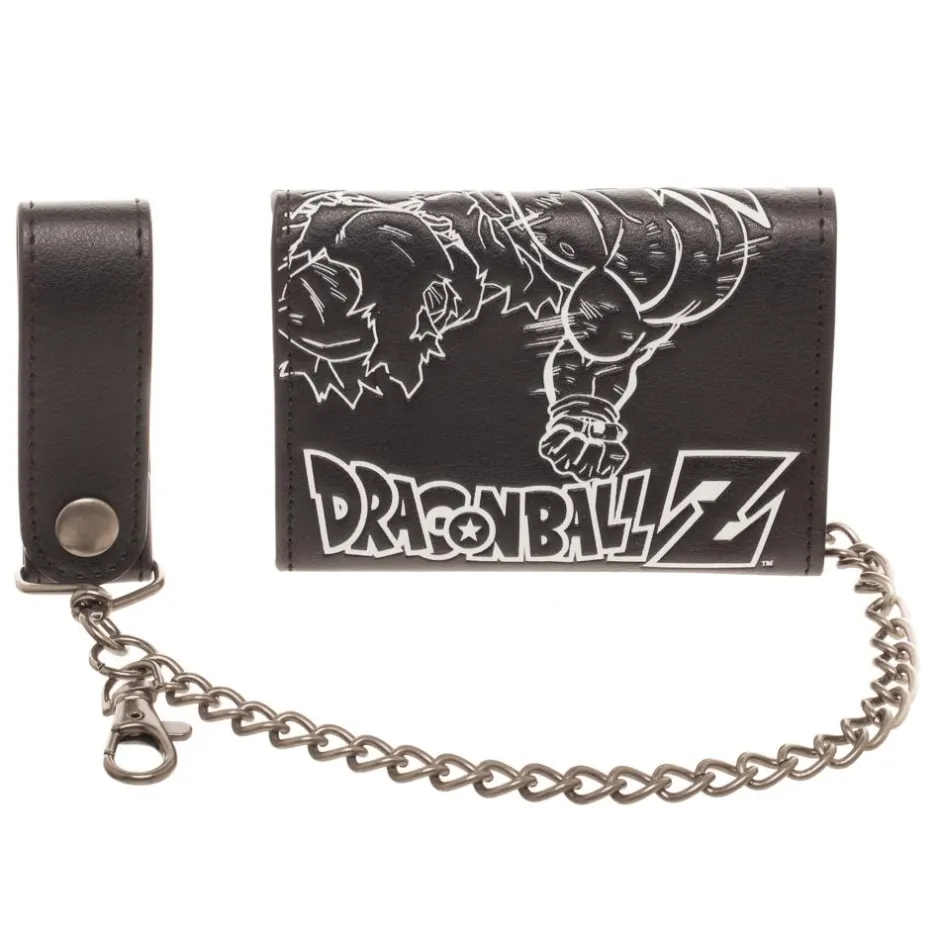 Dragon Ball Z Wallet Logo with Chain-Bioworld International Discount