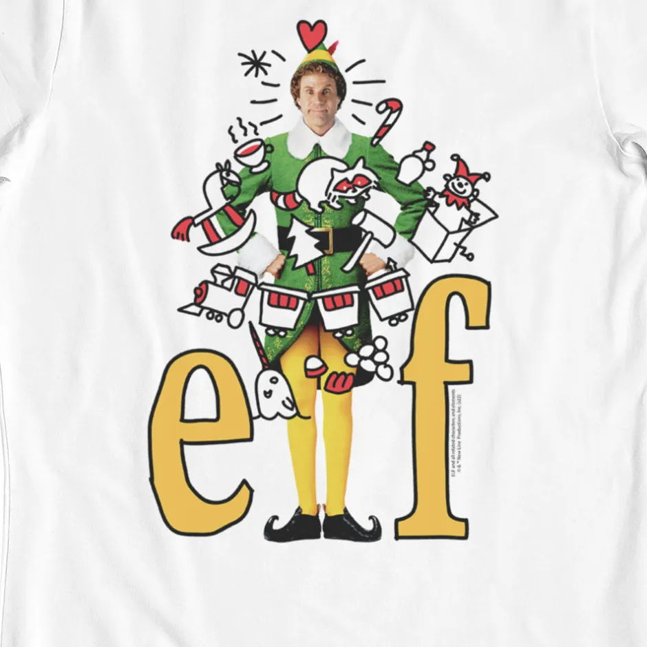 Elf Movie Christmas Kids T-Shirt-Bioworld International Cheap