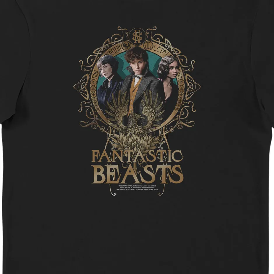 Fantastic Beasts The Crimes of Grindelwald Characters Ladies Black T-Shirt-Bioworld International Cheap