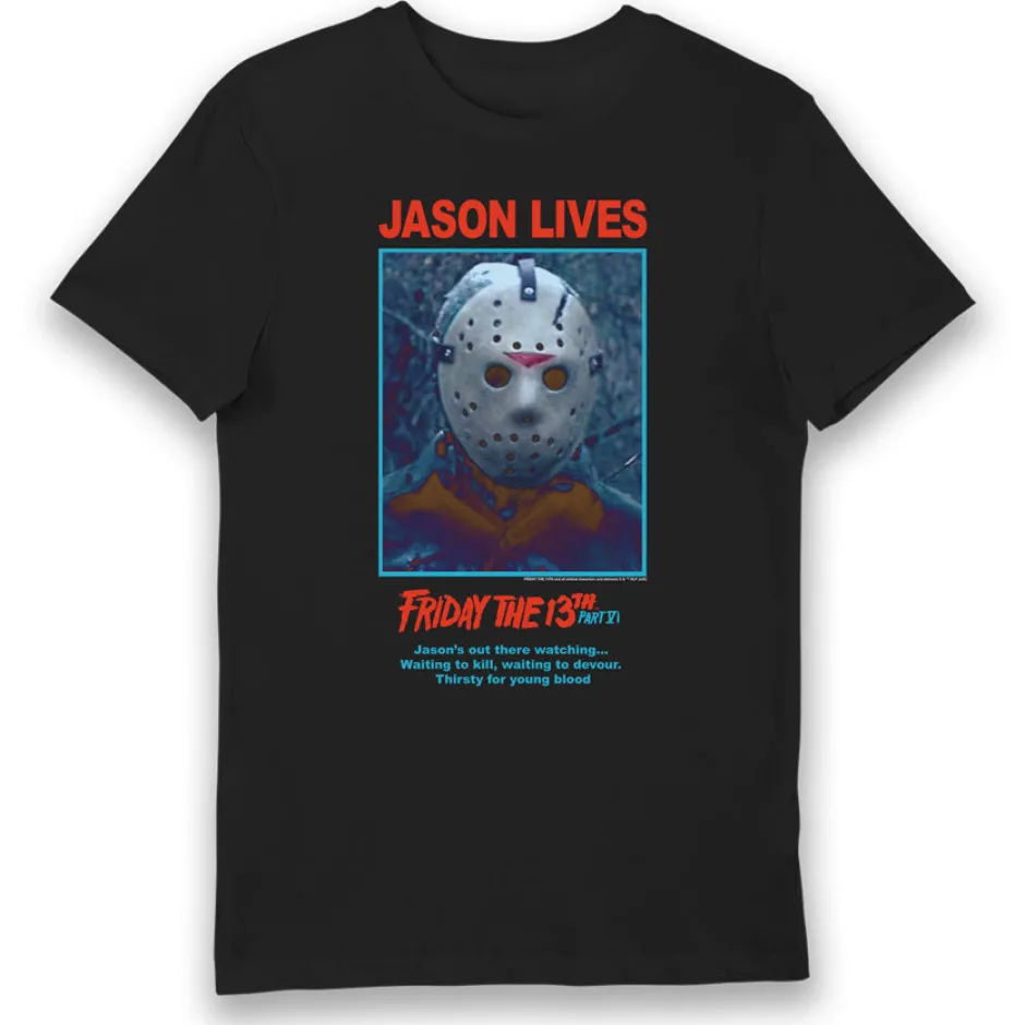 Friday The 13th Jason Lives Adults T-Shirt-Bioworld International Fashion