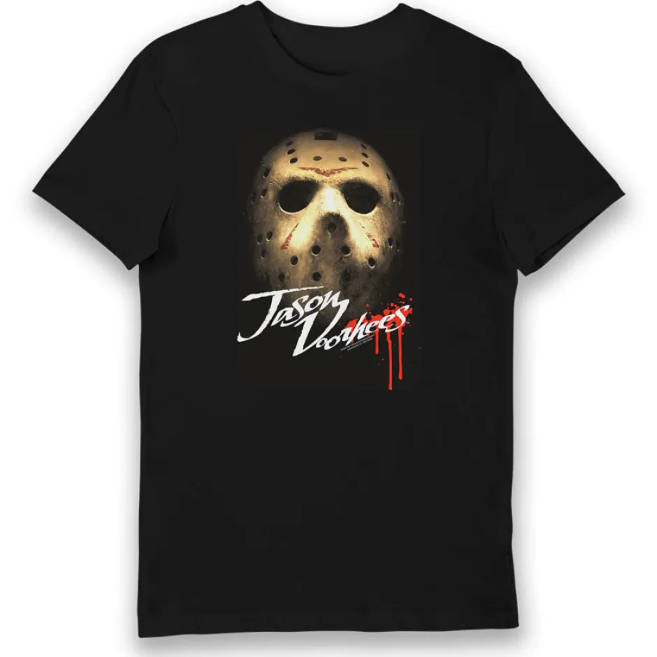 Friday The 13th Jason Voorhees Mask Adults T-Shirt-Bioworld International Cheap