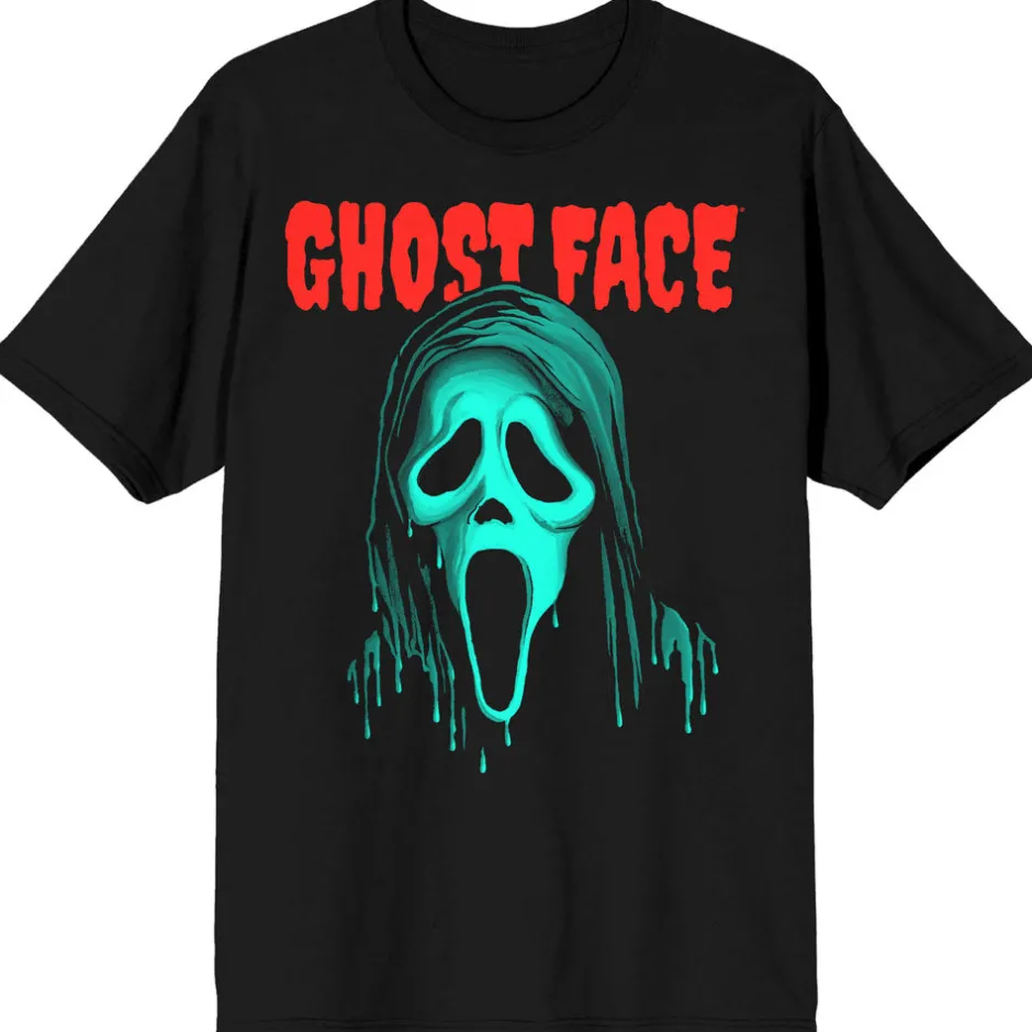 Ghost Face Color Drip Unisex T-Shirt-Bioworld International Fashion