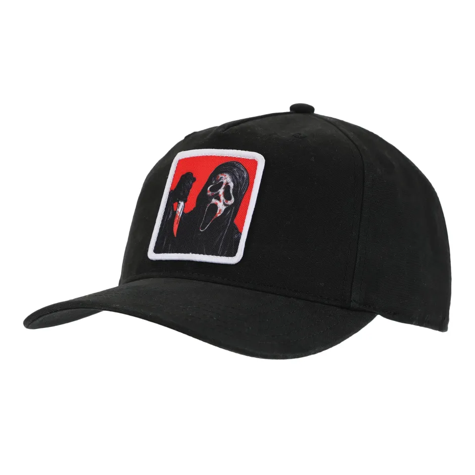 Ghost Face Sublimated Patch Pre-Curved Snapback-Bioworld International Best Sale