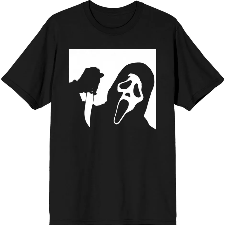 Ghost Face White Silhouette Unisex T-Shirt-Bioworld International Cheap