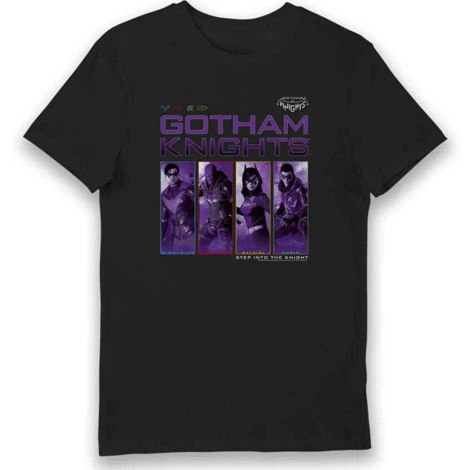 Gotham Knights Characters Adults T-Shirt-Bioworld International Cheap