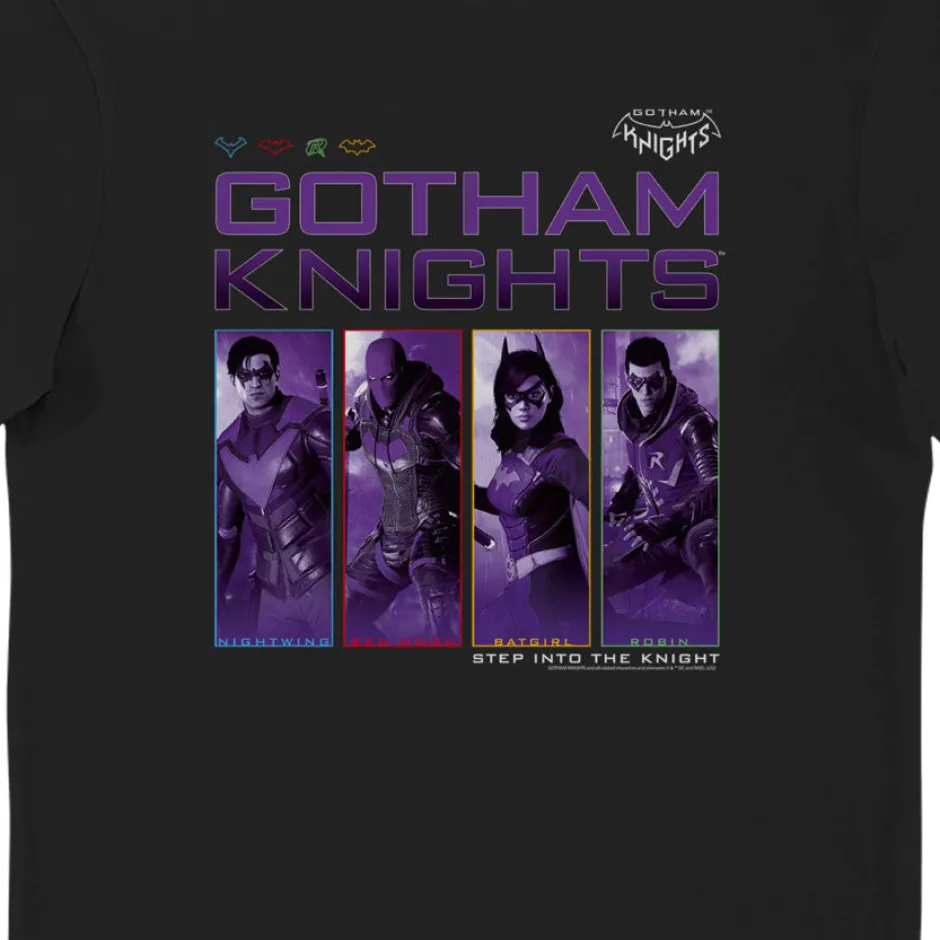 Gotham Knights Characters Adults T-Shirt-Bioworld International Cheap