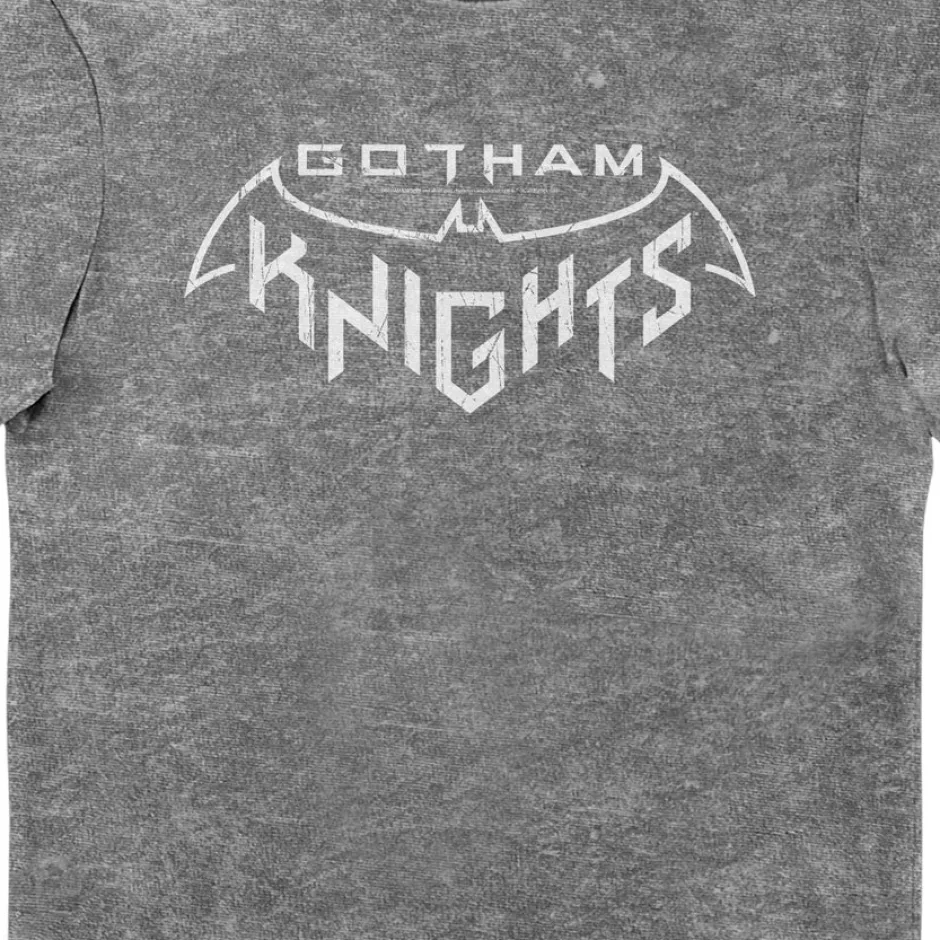 Gotham Knights Logo Eco Stonewash Adults T-Shirt-Bioworld International Discount