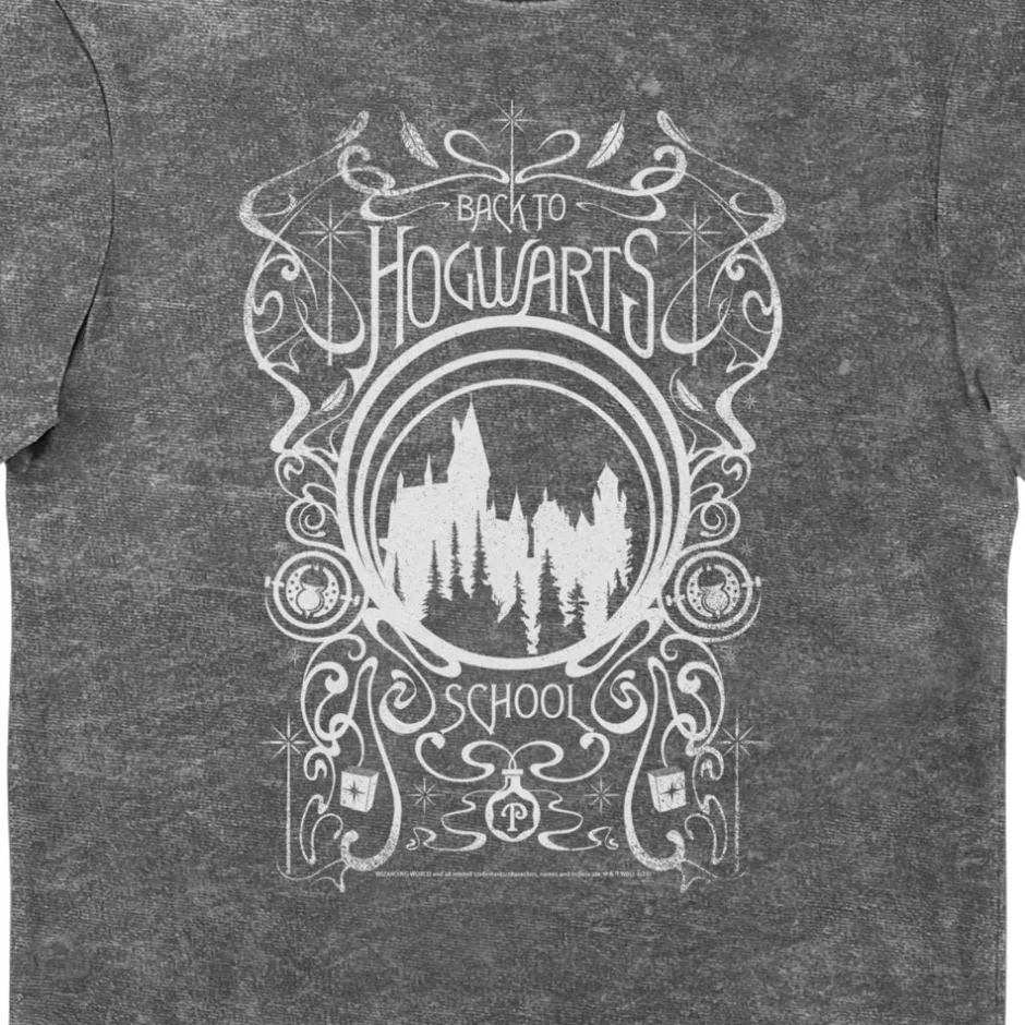 Harry Potter Back to Hogwarts Eco Stonewash Adults T-Shirt-Bioworld International Clearance