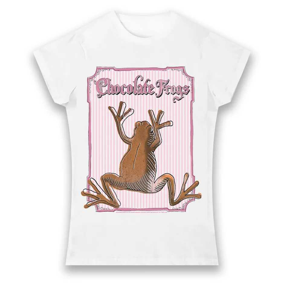 Harry Potter Chocolate Frog Ladies Fit T-Shirt-Bioworld International Hot