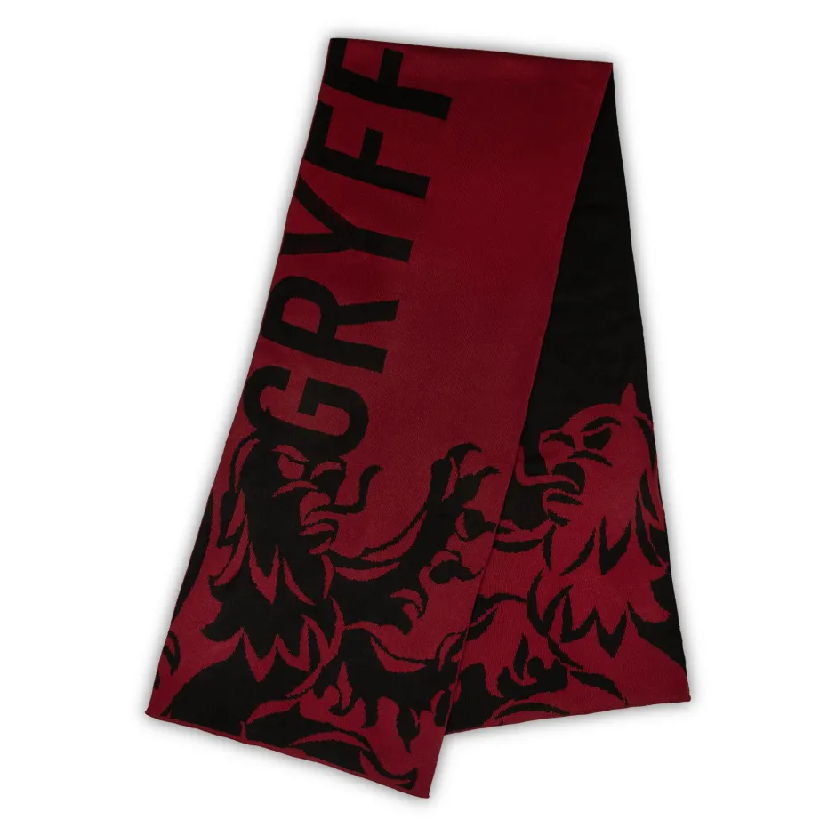 Harry Potter Gryffindor Luxury Adults Beanie & Jacquard Scarf Set-Bioworld International Shop