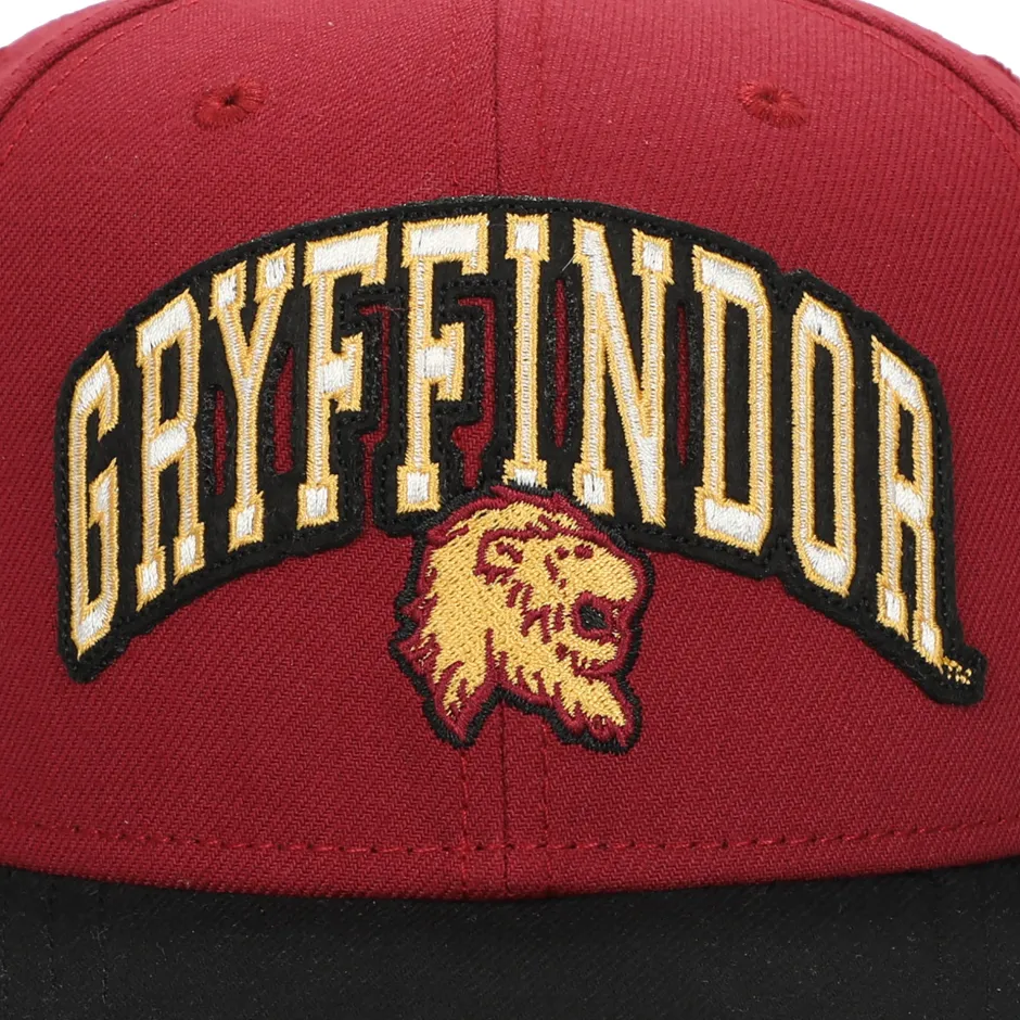 Harry Potter Gryffindor Varsity Woven Label Adult Snapback Cap-Bioworld International Cheap
