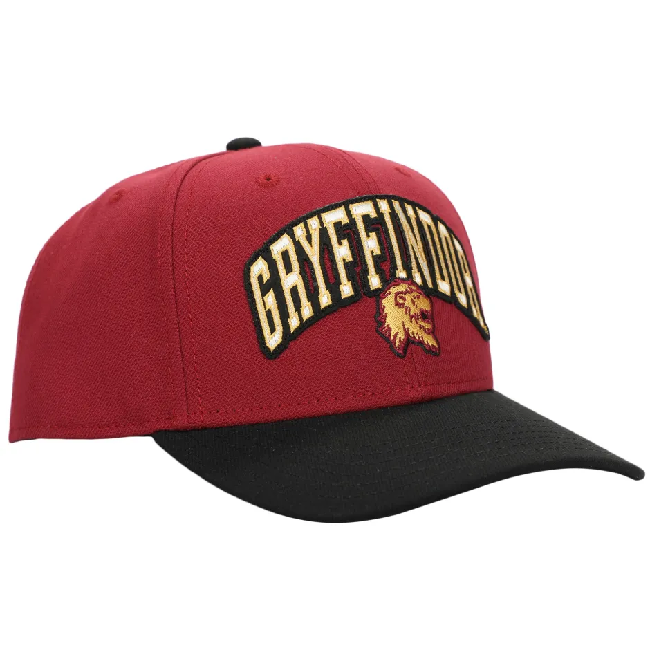 Harry Potter Gryffindor Varsity Woven Label Adult Snapback Cap-Bioworld International Cheap