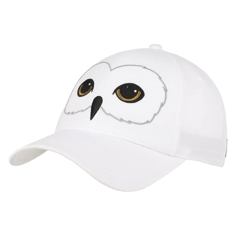 Harry Potter Hedwig Big Face Adult Adjustable Slide White Cap-Bioworld International New