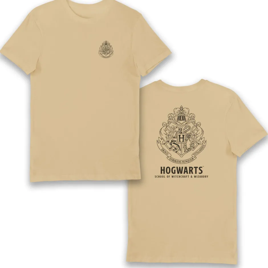 Harry Potter Hogwarts Crest Adults T-Shirt-Bioworld International Discount